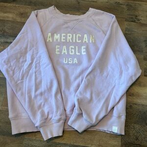 American Eagle Outfitters Light Purple Crew Neck Sweater